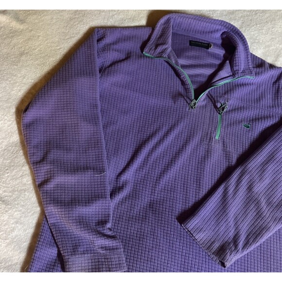 Southern Marsh Fieldtec Sweater Women's Sz Large Purple 1/4 Zip Fleece Pullover - Picture 2 of 7